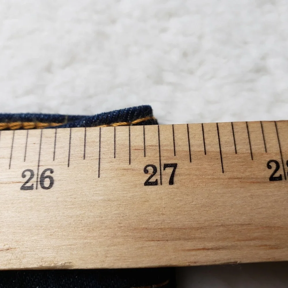 Levis 550 Relaxed Fit Jeans Mens 54x32 Dark Wash Stretch Tapered Leg Indigo B&T